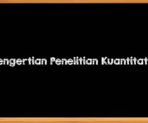 Pengertian Penelitian Kuantitatif