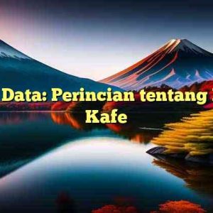 Kelas Data: Perincian tentang Bisnis Kafe