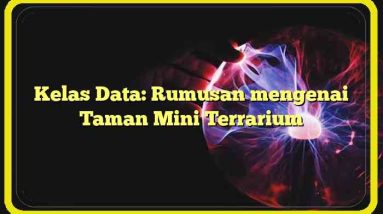 Kelas Data: Rumusan mengenai Taman Mini Terrarium