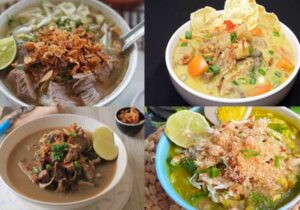 variasi soto nusantara dengan khas daerah
