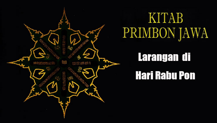larangan di hari rabu pon